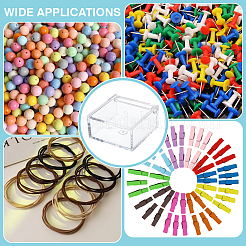 Transparente Verpackungsboxen aus Acryl mit Klappdeckel&nbsp;CON-WH0085-122A