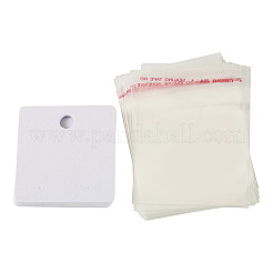 20pcs cartes d'affichage de boucle d'oreille en papier&nbsp;CDIS-TADJ0002-01B