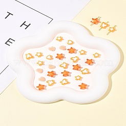 200pcs 5 Arten transparente Acrylperlen&nbsp;TACR-FS0001-54C