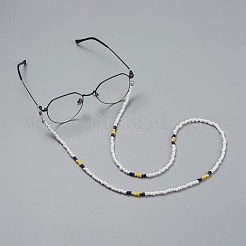 Catene di occhiali da vista con perle di vetro&nbsp;AJEW-EH00006-01