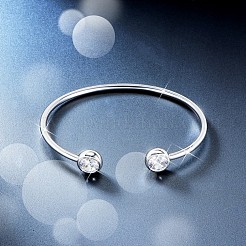 Messing-Armreif mit Micro-Pavé und AAA-Zirkonia&nbsp;JB390B