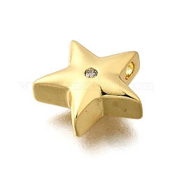 Ciondoli in ottone zirconi chiari micro pavé&nbsp;KK-B136-10G-04