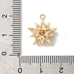 Pendentifs en laiton zircon cubique transparent&nbsp;KK-M294-07G-02