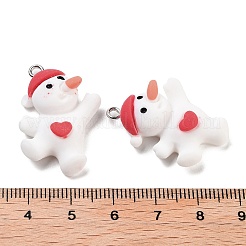 Pendentifs en résine opaque sur le thème de noël&nbsp;RESI-N039-111