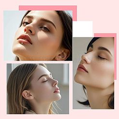 Barra labret filettata internamente in lega di titanio&nbsp;EJEW-FS0001-32A