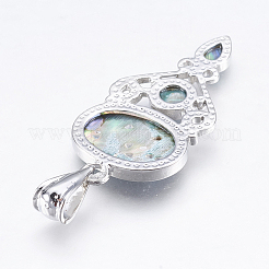 Abalone Muschel / Paua Muschel Anhänger&nbsp;X-SSHEL-P014-18