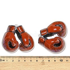 Große Anhänger aus undurchsichtig bedrucktem Acryl&nbsp;OACR-I020-04