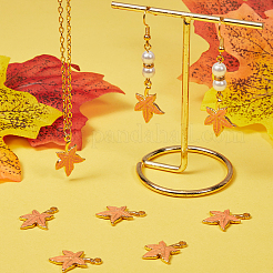 8 pendentif en émail en acier inoxydable 304&nbsp;STAS-BBC0005-36