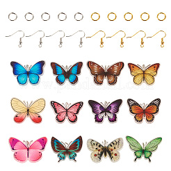 Kit de fabrication de boucles d'oreilles papillon bricolage&nbsp;DIY-TA0006-02
