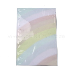 Sacs en plastique rectangulaires de couleur arc-en-ciel&nbsp;ABAG-U005-02C