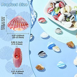 40pcs 8 Farben handgemachte Bunte Malerei-Perlen&nbsp;LAMP-CJ0002-76