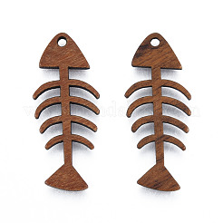 Anhänger aus natürlichem Nussbaumholz&nbsp;WOOD-N011-016