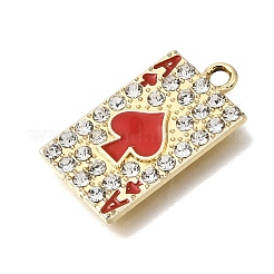 Legierung rhinestone-anhänger&nbsp;FIDN-B067-02A-G