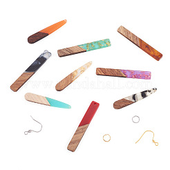 Kit de fabrication de boucles d'oreilles pendantes rectangle et larme diy&nbsp;DIY-TA0008-94