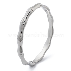 304 Edelstahl-Armreifen mit Scharnier für Damen&nbsp;BJEW-B108-04P
