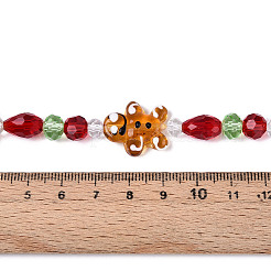 Weihnachtsstränge aus handgefertigten Bunte Malereiperlen&nbsp;LAMP-N028-09