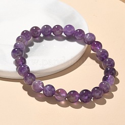 Braccialetti naturali ametista di stirata del branello&nbsp;X-BJEW-K212-B-034