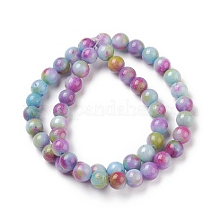Natur persische Jade Perlen Stränge&nbsp;G-G032-8mm--12