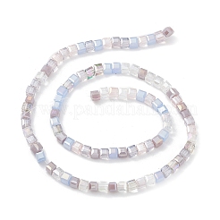 Brins de perles de verre de galvanoplastie de couleur dégradée&nbsp;GLAA-E042-05D
