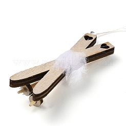 Weihnachtsanhänger aus unfertigem Holz&nbsp;LS-WOOD-D026-01G