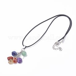 Natürliche & synthetische Mischstein Anhänger Halsketten&nbsp;G-Q989-003