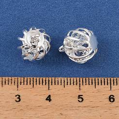 Anhänger aus Eisen und Glasperlenkäfig&nbsp;IFIN-N014-01S