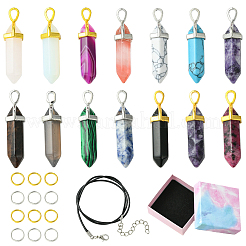 DIY-Set zur Herstellung von Halsketten aus natürlichen und synthetischen Edelsteinen&nbsp;DIY-YW0012-32