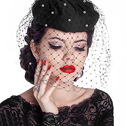Polyester-Mesh-Tüllstoff&nbsp;DIY-WH0671-348A