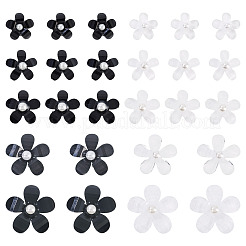 100 cabochon en résine à 10 styles de fleurs&nbsp;RESI-TA0004-28A