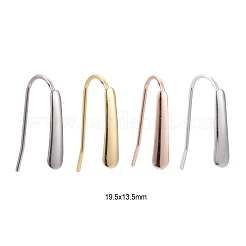 24 pieza de ganchos para pendientes de acero inoxidable 304 de 4 colores&nbsp;STAS-LS0001-05
