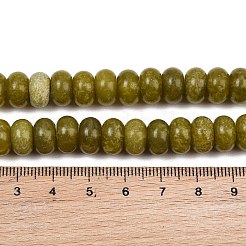 Gefärbt natürlichen weißen Jade Perlen Stränge&nbsp;G-G107-A46-01