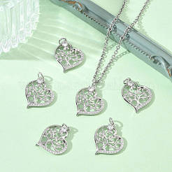 Colgantes de latón con circonitas cúbicas transparentes de Shegrace para el Día de San Valentín&nbsp;XGRQ3K059-558P