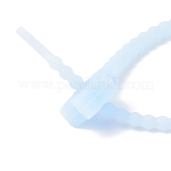 Fascette con zip in silicone luminoso&nbsp;AJEW-P104-01D