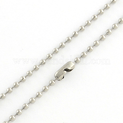 Anlaufgeschützte Kugelkette aus Edelstahl 304 zur Herstellung von Halsketten&nbsp;X-NJEW-R225-06
