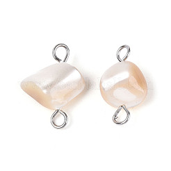 Natürliche Muschelnuggets-Verbindungsanhänger&nbsp;STAS-D378-22P