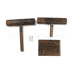 2-stöckiger T-Bar-Armbandständer aus Holz&nbsp;BDIS-F005-02B