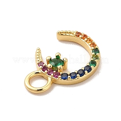 Micro Pave Bijoux de zircone cubique en laiton de placage en râtelier&nbsp;KK-P230-21G-B