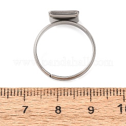 Componentes de anillos de dedo ajustables de acero inoxidable 304&nbsp;SA-CBA8B85-09C-P
