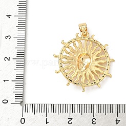 Pendentifs avec zircon cubiques à micro-pavés en laiton&nbsp;LS-KK-F905-18G-02