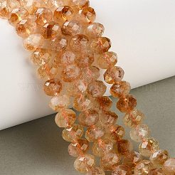 Stränge aus erhitzten natürlichen Citrinperlen&nbsp;G-C259-A19-5x8mm