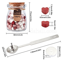 Kits de particules de cire à cacheter pour tampon de sceau rétro&nbsp;DIY-CP0003-60A