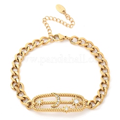 Bracciali in acciaio inossidabile 304 rettangolari&nbsp;BJEW-R011-01G-02