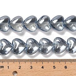 Chapelets de perles en verre électroplaqué&nbsp;X-EGLA-B008-01A-PL01