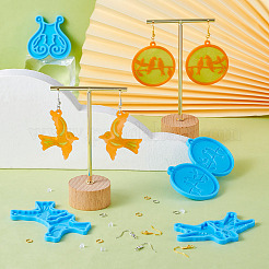 DIY 4 Stück 4 Stil Vogel Anhänger Silikonformen&nbsp;DIY-TA0009-91
