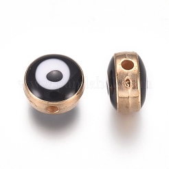 Perline in smalto acrilico&nbsp;ACRC-WH0001-01D