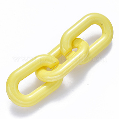 Opake Acryl Verknüpfung Ringe&nbsp;X-OACR-S036-006A-H09