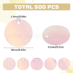 500 Stück schillernde PVC-Pailletten-Anhänger&nbsp;PVC-SC0001-09