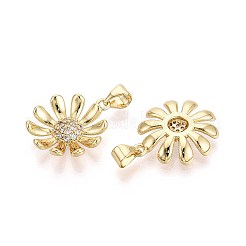 Ottone micro spianare pendenti zirconi&nbsp;KK-T071-87G