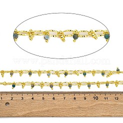 Catene di perline di apatite naturale sfaccettata fatte a mano&nbsp;CHC-L050-01G-04