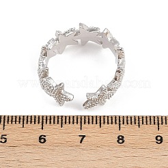 Anelli polsini regolabili in ottone per donna&nbsp;RJEW-H256-16P